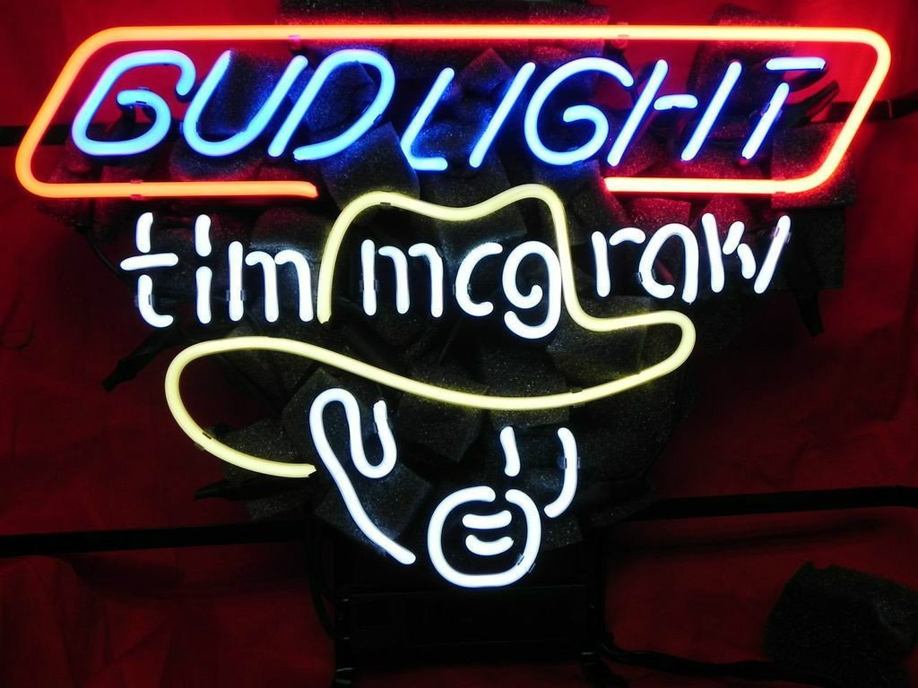 Bud Light Tim Mcgraw Neon Sign